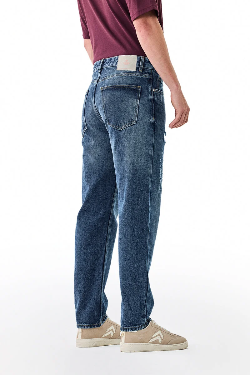 SNITCH  Relaxed Fit Washed Jeans for Men | Best Price UAE